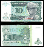Zaire 10 Nouveaux Zaires - 1993 P# 54a UNC Bank Note N#207850 #CN1229