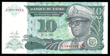 Zaire 10 Nouveaux Zaires - 1993 P# 54a UNC Bank Note N#207850 #CN1229