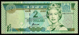 Fiji 2 Dollars - 1996 P# 96b UNC Bank Note N#206637 #CN1233