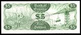 Guyana 5 Dollars - 1992 22f UNC Bank Note N#209112 #CN1235