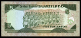 Swaziland 5 Emalangeni - 1987 P# 14a UNC Bank Note	N#206389 #CN1248