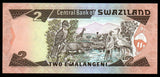 Swaziland 2 Emalangeni - 1987 P# 13 UNC Bank Note N#241644 #CN1249
