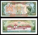 Bhutan 100 Ngultrum - 1994 P# 20 UNC Bank Note N#217407 #CN1259