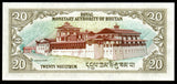 Bhutan 20 Ngultrum - 2000 P# 23 UNC Bank Note N#204540 #CN1260