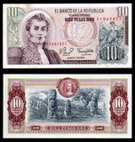 Colombia 10 Pesos - 1980 P# 407g UNC Bank Note N#203973 #CN1264