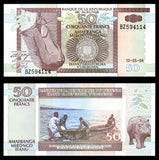Burundi 50 Francs - 1994 P#36a UNC Bank Note N#206368 #CN1267