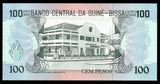 Guinea Bissau 100 Pesos - 1990 P# 11 UNC Bank Note N#203058 #CN1268