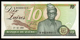 Congo 10 Zaire - 1985 P#27a UNC Bank Note N#206327 #CN1269