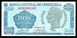 Venezuela 2 Bolivars - 1989 P# 69 UNC Bank Note N#203218 #CN1272