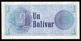 Venezuela 1 Bolivar - 1989 P# 68 UNC Bank Note N#203199 #CN1273