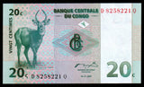 Congo 20 Centimes - 1997 P# 83a UNC Bank Note	N#206601 #CN1274
