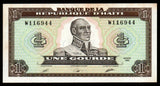 Haiti 1 Gourde - 1989 P# 253 UNC Bank Note N#206676 #CN1275