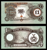 Nigeria 1 Pound - 1968-1969 P# 5a UNC Bank Note N#201616 #CN1277