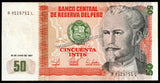 Peru 50 Intis - 1987 P# 131b UNC Currency Note N#205630 #CN1279