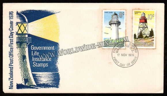 1976 New Zealand Government Life Insurance - Light House FDC #FA127