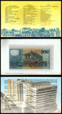 SRI LANKA 200 RUPEES - #P-114a UNC Polymer Commemorative Bank Note in Folder Pack #N202537 #CN1280
