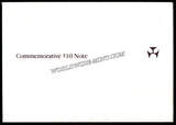 Australia 10 Dollars #P-49a UNC Polymer Commemorative Bank Note in Folder Pack #CN1281
