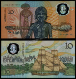 Australia 10 Dollars #P-49a UNC Polymer Commemorative Bank Note in Folder Pack #CN1281