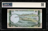 Hong Kong 10 Dollars - 1977 P#74 UNC Graded Bank Note N#211034 #CN1284