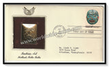 1980 USA Indian Art Heiltsuk, Bella Bella - Gold Replica FDC #FE129