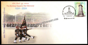 2024 INDIA The Bombay Sappers War Memorial FDC