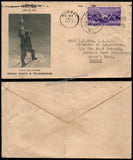 1953 INDIA Conquest of Everest -  2 Anna FDC Travelled Cover from Nashik to Bombay with Delivery Cancellation
