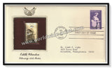 1980 USA Edith Wharton (American writer and designer) Literary, Arts Series - Gold Replica FDC #FE130