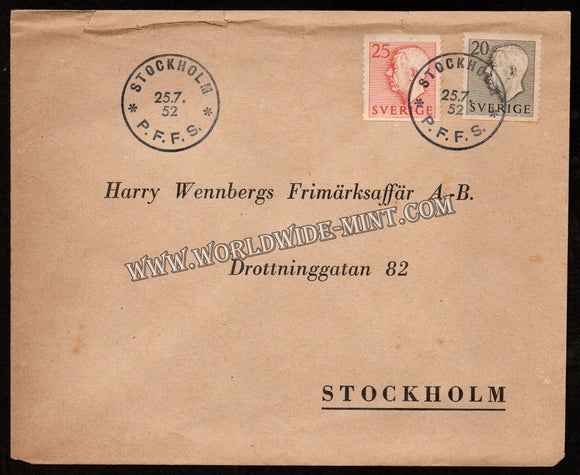 1952 Sweden Cover #FA133