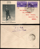 1953 INDIA Conquest of Everest -  2 Anna FDC with Bombay RMS Cancellation