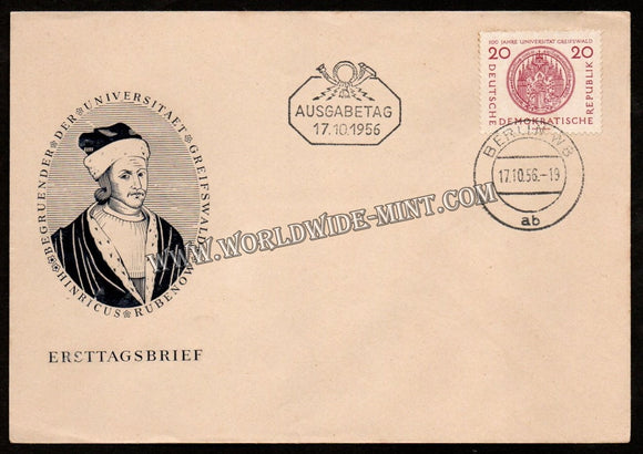 1956 Germany Heinrich Rubens FDC #FA140