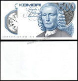 Komori 500 Units - John Harrison Uniface UNC Test Note #CN1414