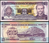 HONDURAS 2 LEMPIRAS - 2006 - 786 Holy Number P# 80Af UNC BANK NOTE N#207771 #CN1416