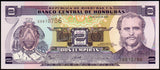 HONDURAS 2 LEMPIRAS - 2006 - 786 Holy Number P# 80Af UNC BANK NOTE N#207771 #CN1416