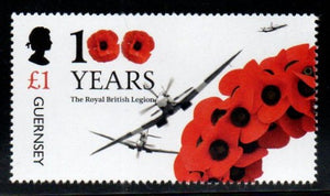 2021 Guernsey The 100th Anniversary of the Royal British Legion 1v MNH #FT-141