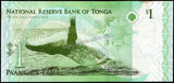 TONGA 1 PAANGA - 2009 - 786 Holy Number UNC BANK NOTE N#288195 #CN1421