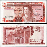 GIBRALTAR 1 POUND - 1988 Queen Elizabeth II - 786 Holy Number UNC CURRENCY NOTE N# 202086 #CN1423