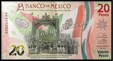 Mexico 20 Pesos - 2023 Polymer COMMEMORATIVE - Holy Number UNC Bank Note N#306846 #CN1426