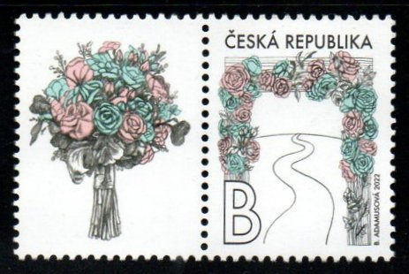 2022 Czech Republic Wedding Greetings 1v MNH #FT-148