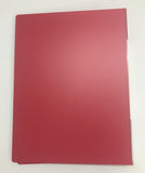 DL-10060 A4 Clear File- 60 Pockets-Red Colour-For Big Sheetlets, Miniature Sheet, and Small Full Sheets - Imported Taiwan Made-Chuyu Culture