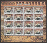 2017 INDIA Stepwells of India Sheetlet complete set of 16