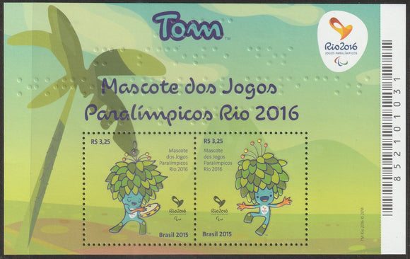 2015 Brazil Mascots of the Paralympic Games 2016 - Rio de Janeiro, Brazil MS #FOR-1624