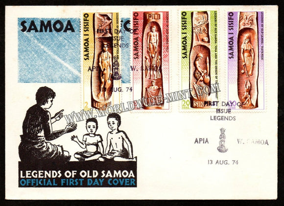 1974 Samoa Legends Of Old Samoa FDC #FA166