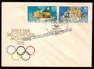1976 East Germany Games of the XXI Olympiad Montreal FDC #FA168