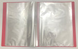 DL-10060 A4 Clear File- 60 Pockets-Red Colour-For Big Sheetlets, Miniature Sheet, and Small Full Sheets - Imported Taiwan Made-Chuyu Culture