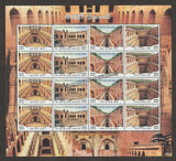 2017 INDIA Stepwells of India Sheetlet complete set of 16