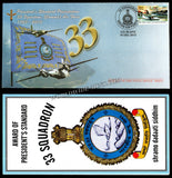 2012 INDIA 33 SQUADRON - INDIAN AIR FORCE STANDARDS PRESENTATION APS COVER (18.12.2012)