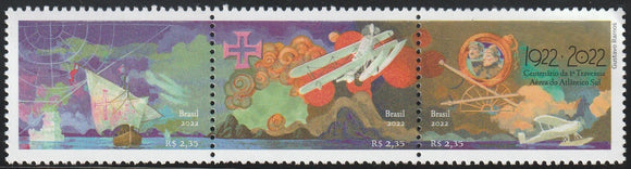 2022 Brazil The 100th Anniversary of the First Flight Across the South Atlantic - Ships, Sea, Flight #FOR-1833