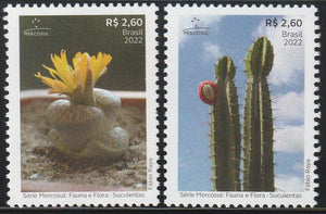 2022 Brazil MERCOSUR Issue - Succulents - cactus #FOR-1834