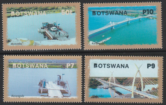 2022 Botswana World Post Day - Bridges of Botswana Set of 4 #FOR-1849