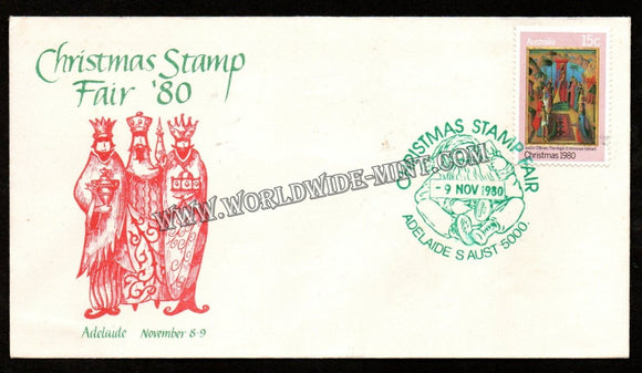 1980 Australia Christmas Stamp Fair '80 FDC #FA18
